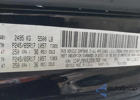 2018 Jeep Cherokee Trailhawk 4X4 from USA, damaged, VIN 1C4PJMBX3JD591769